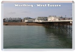 Worthing - West Sussex - Jumbo Fridge Magnet Souvenir Gift Present A3