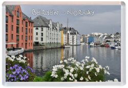 Bergen - Norway - Jumbo Fridge Magnet Souvenir Gift Present S1