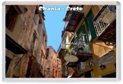 Chania - Crete - Greece - Jumbo Fridge Magnet Souvenir Gift Present T3