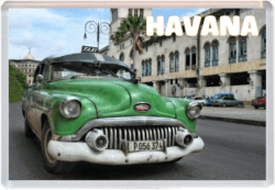 Havana - Cuba - Jumbo Fridge Magnet 25C6