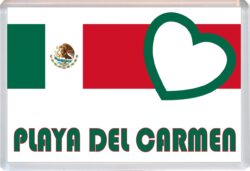 Playa del Carmen - Love Mexico Towns & Cities Flag - Jumbo Fridge Magnet Souvenir Gift Present