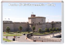 Porto di Civitavecchia - Italy - Jumbo Fridge Magnet Souvenir Gift Present T1