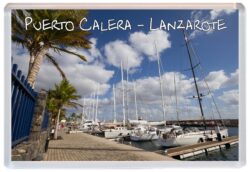 Puerto Calera - Lanzarote - Canary Islands - Spain - Jumbo Fridge Magnet Souvenir Gift Present S1