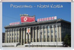 Pyongyang - North Korea - Jumbo Fridge Magnet Souvenir Gift Present S1