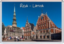 Riga - Latvia - Jumbo Fridge Magnet Souvenir Gift Present S1