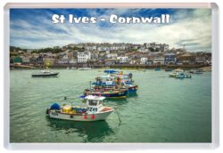 St Ives - Cornwall - Jumbo Fridge Magnet Souvenir Gift Present O3