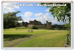 Alnwick Castle - Northumberland - Jumbo Fridge Magnet Souvenir Gift Present T4