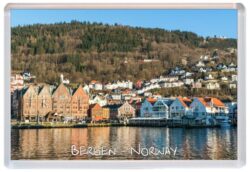 Bergen - Norway - Jumbo Fridge Magnet Souvenir Gift Present N5