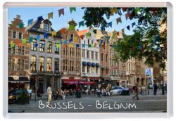Brussels - Belgium - Jumbo Fridge Magnet Souvenir Gift Present S4