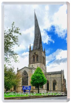 Chesterfield - Derbyshire - Jumbo Fridge Magnet Souvenir Gift Present S1