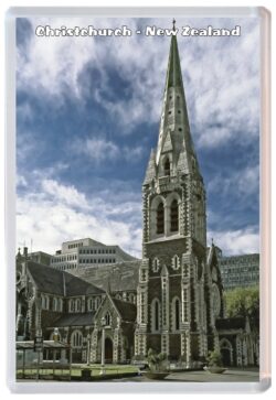 Christchurch - New Zealand - Jumbo Fridge Magnet Souvenir Gift Present T3