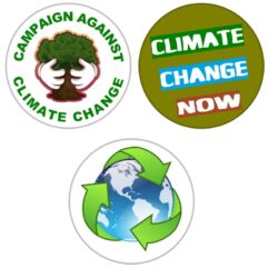 3 PACK - Climate Change - 59mm Badge