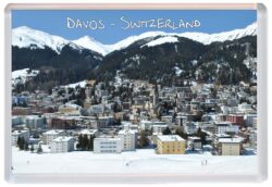 Davos - Switzerland - Jumbo Fridge Magnet Souvenir Gift N1