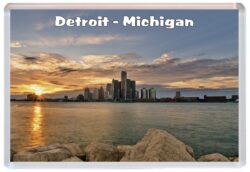 Detroit - Michigan - USA - Jumbo Fridge Magnet Souvenir Gift Present O4