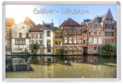 Ghent - Belgium - Jumbo Fridge Magnet Souvenir Gift Present S4