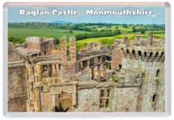 Raglan Castle - Monmouthshire - Wales - Jumbo Fridge Magnet Souvenir Gift Present T1