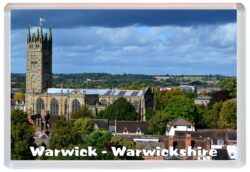 Warwick - Warwickshire - Jumbo Fridge Magnet Souvenir Gift Present O3
