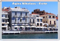 Agios Nikolaos - Crete - Greece - Jumbo Fridge Magnet Souvenir Gift Present U2