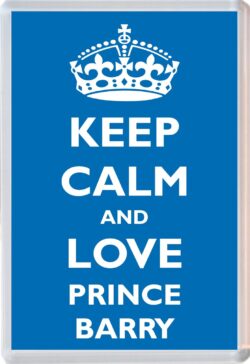 Keep Calm and Prince Barry - Jumbo Fridge Magnet Souvenir Boy/Boys Name Present