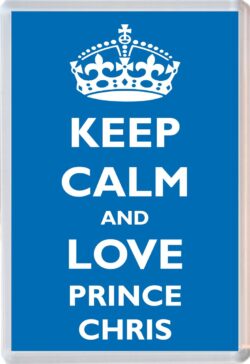 Keep Calm and Prince Chris - Jumbo Fridge Magnet Souvenir Boy/Boys Name Present