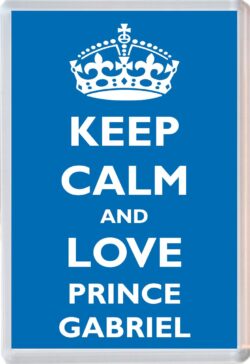 Keep Calm and Prince Gabriel - Jumbo Fridge Magnet Souvenir Boy/Boys Name Present