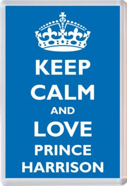 Keep Calm and Prince Harrison - Jumbo Fridge Magnet Souvenir Boy/Boys Name Present