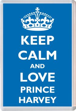Keep Calm and Prince Harvey - Jumbo Fridge Magnet Souvenir Boy/Boys Name Present