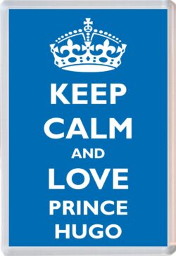 Keep Calm and Prince Hugo - Jumbo Fridge Magnet Souvenir Boy/Boys Name Present