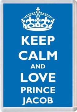 Keep Calm and Prince Jacob - Jumbo Fridge Magnet Souvenir Boy/Boys Name Present