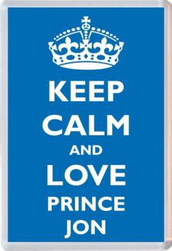 Keep Calm and Prince Jon - Jumbo Fridge Magnet Souvenir Boy/Boys Name Present