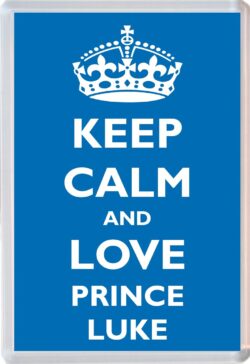 Keep Calm and Prince Luke - Jumbo Fridge Magnet Souvenir Boy/Boys Name Present
