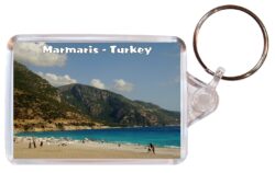 Marmaris - Turkey - Double Sided Large Keyring Key Fob Chain Ring Gift Present Souvenir A2