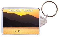 Marmaris - Turkey - Double Sided Large Keyring Key Fob Chain Ring Gift Present Souvenir A3