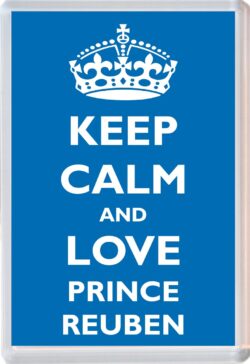 Keep Calm and Prince Reuben - Jumbo Fridge Magnet Souvenir Boy/Boys Name Present