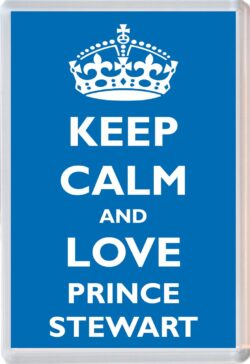 Keep Calm and Prince Stewart - Jumbo Fridge Magnet Souvenir Boy/Boys Name Present