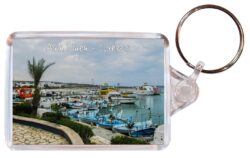 Ayia Napa - Cyprus - Double Sided Large Keyring Key Fob Chain Ring Gift Present Souvenir A1