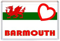 Barmouth - Love Wales/Welsh Towns & Cities Flag - Jumbo Fridge Magnet Souvenir Gift Present