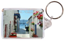 Bodrum - Turkey - Double Sided Large Keyring Key Fob Chain Ring Gift Present Souvenir