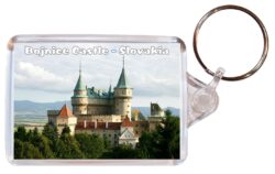 Bojnice Castle - Slovakia - Double Sided Large Keyring Key Fob Chain Ring Gift Present Souvenir A1