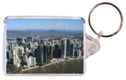 Brisbane - Australia - Double Sided Large Keyring Key Fob Chain Ring Gift Present Souvenir A1