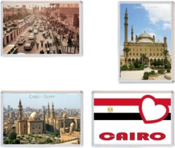 Cairo- Egypt - 4 PACK - Jumbo Fridge Magnet Souvenir Gift Present