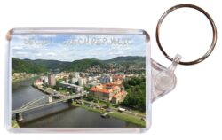 Decin - Czech Republic - Double Sided Large Keyring Key Fob Chain Ring Gift Present Souvenir A1