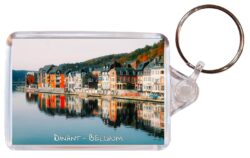 Dinant - Belgium - Double Sided Large Keyring Key Fob Chain Ring Gift Present Souvenir A1