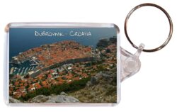 Dubrovnik - Croatia - Double Sided Large Keyring Key Fob Chain Ring Gift Present Souvenir A4