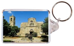 Famagusta - Cyprus - Double Sided Large Keyring Key Fob Chain Ring Gift Present Souvenir A1