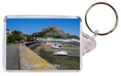 Gorey - Jersey - Double Sided Large Keyring Key Fob Chain Ring Gift Present Souvenir