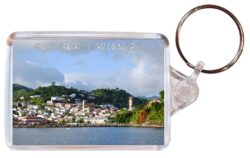 Grenada - Caribbean - Double Sided Large Keyring Key Fob Chain Ring Gift Present Souvenir A1