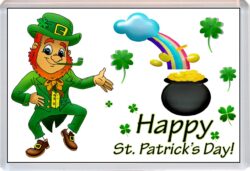 Happy St Patrick's Day - Jumbo Fridge Magnet Souvenir Gift Present U3