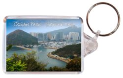 Ocean Park - Hong Kong - Double Sided Large Keyring Key Fob Chain Ring Gift Present Souvenir