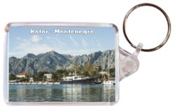 Kotor - Montenegro - Double Sided Large Keyring Key Fob Chain Ring Gift Present Souvenir A2
